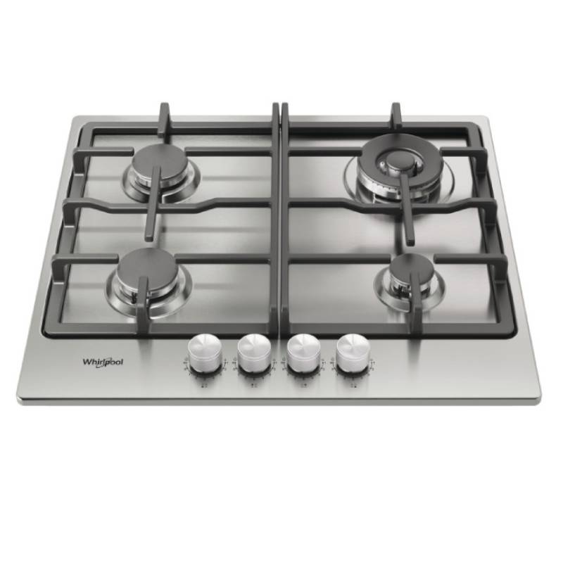 WHIRLPOOL TGML 661 IX – Plaque de cuisson gaz 4 feux inox 60 cm